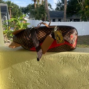 A new Sprayground duffle bag